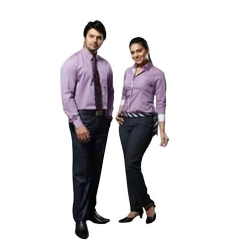 Daily Wear Regular Fit Half Sleeves Plain Breathable Readymade Staff Uniform