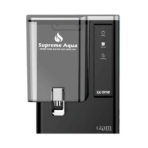 Supreme Aqua Lx One Glam 10 L Charcoal Black Ro+uv+mtds+alkaline Water Purifier