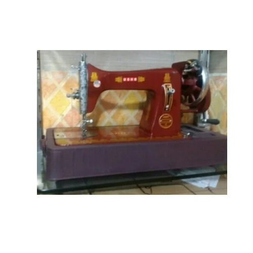 Domestic Manual Sewing Machine - Cast Iron Red | Lightweight Portable Adjustable Stitch Length Beginner-Friendly