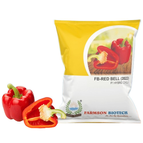 -RED BELL (2022) F1 HYBRID SWEET PEPPER SEEDS 10 GRAM PACK