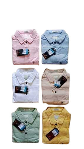 Multi Color Full Sleeves Mens Plain Formal Shirts 