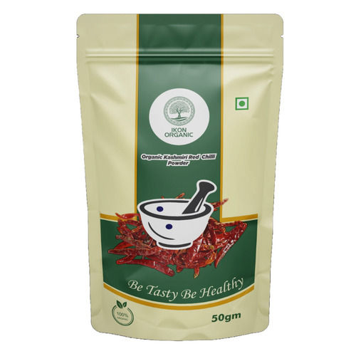 Ikon Organic Kashmiri Red Chilli Powder 50Gm - Grade: Food Grade