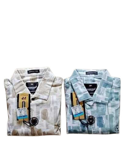 Multi Color Full Sleeves Printed Mens Shirts For Casual Wear