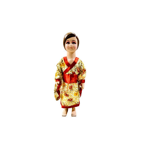 Multicolor Printed Japanese / Chinese Girl Kids Fancy Dress Costume