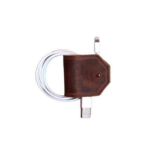Leather Cable Cover Holder
