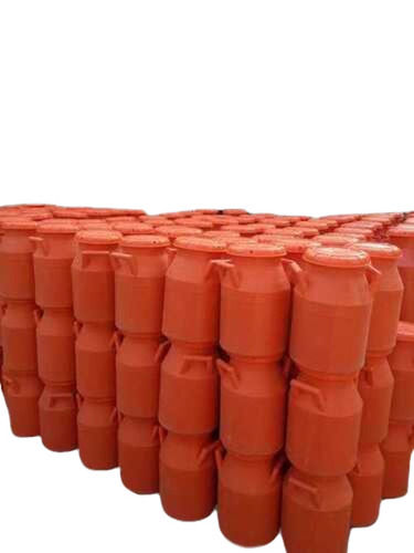 Orange Plastic Milk Cans