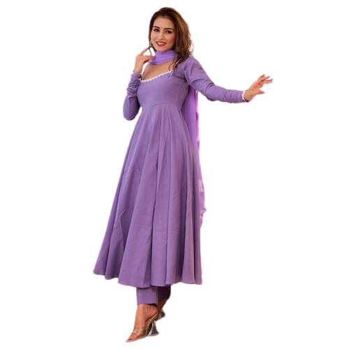 Full Sleeve Plain Ladies Kurti