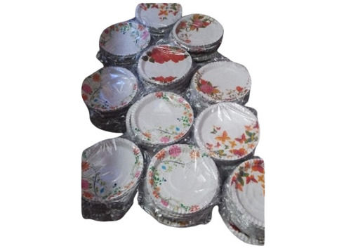 Round Disposable Printed Paper Plates