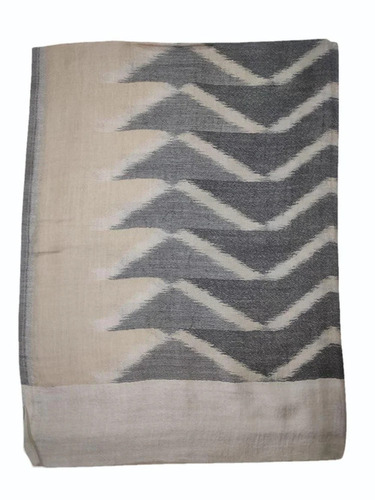 Zigzag Printed Woolen Stoles - Color: Gray