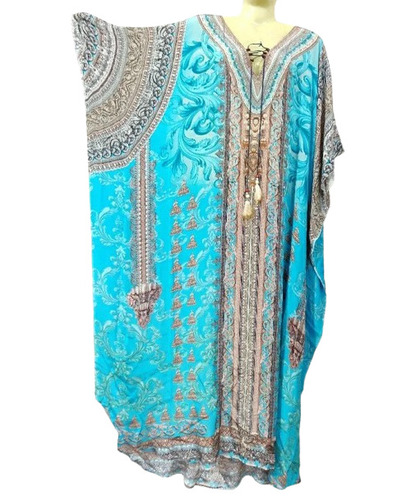 Digital Print Viscose Kftans - Color: Multi Color