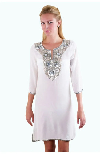 White Tunic - Pattern: Embroidered