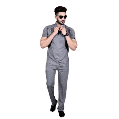 Grey Color Mens Night Dress