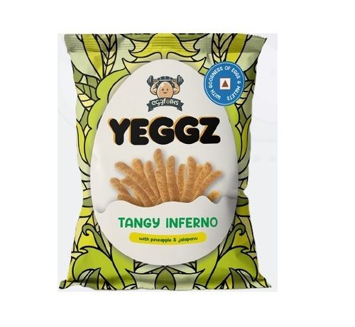 Pineapple and Jalapeno Flavor Yeggz Tangy Inferno Snacks