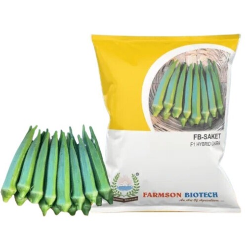 Hygienically Packed Saket Hybrid Okra Seeds
