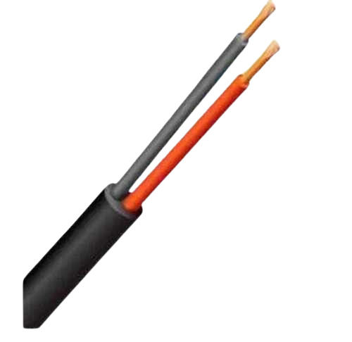 Electric Cable - Two Core CATV Coaxial Cable, Black PVC Jacket | Durable Solid Copper Conductor, Fine Insulation