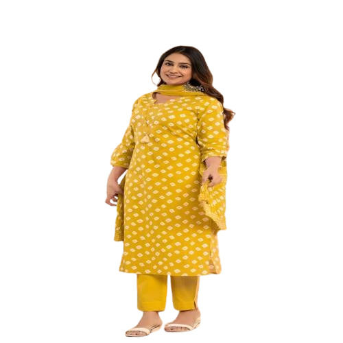 High Quality Yellow Fancy Kurti