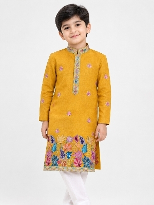 Kids Kurta Pajama - New Fabric, Various Designs and Colors | Anti-Shrink, Skin-Friendly, Elegant Look, Machine Washable
