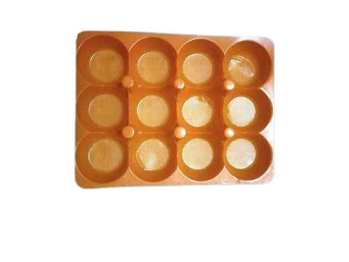 Golden Color Plain Pattern Blister Tray For Packaging Use