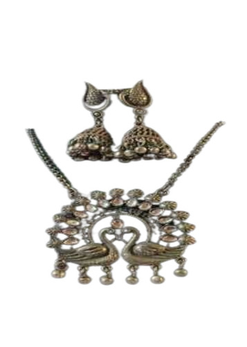 Party Wear Polished Silver jewellery