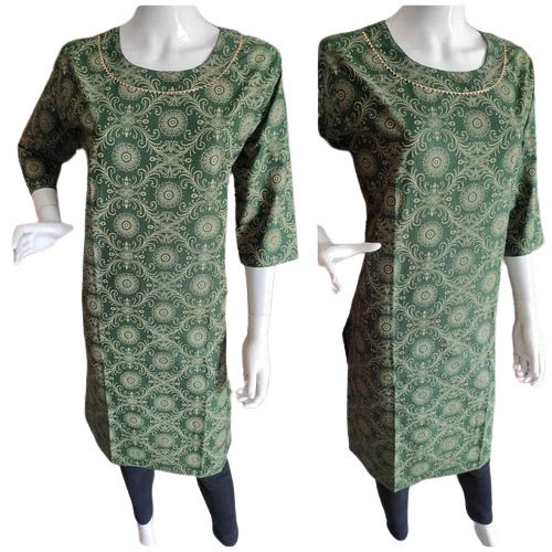 Ladies Printed Rayon Kurti