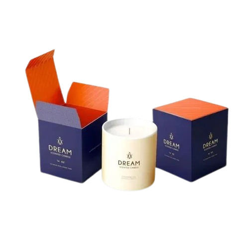 100 Percent Recyclable Eco-Friendly Rectangular Printed Candle Packaging Boxes