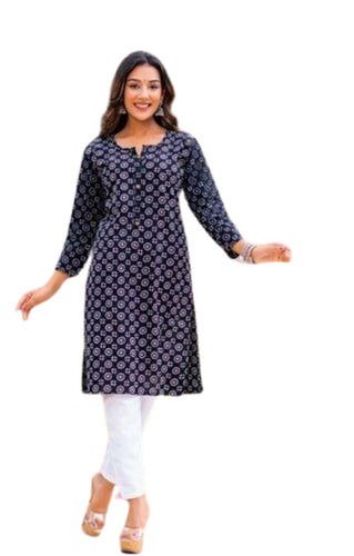 Full Sleeve Designer Cotton Kurti