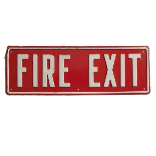 Fire Exit Sign Label