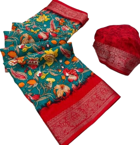 Dola Uniform Print Saree - Color: Multi Color