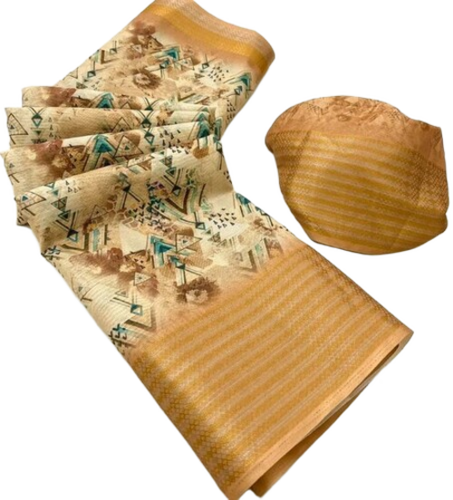 Multi Color Fancy Silk Saree - Occasion: Casual