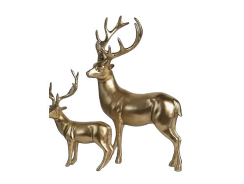 Brass Deer Statue