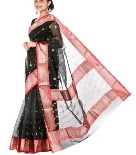 Chanderi silk saree with blouse