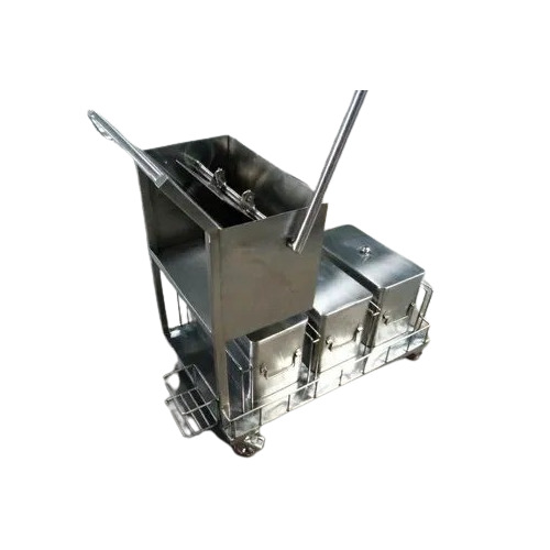 Metal Mop Wringer Trolley