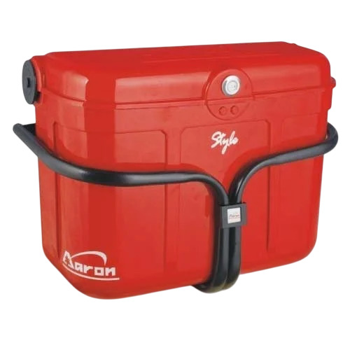 Motorcycle Plain Red Side Box - Material: Abs