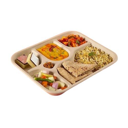 Easy To Clean And Light Weight Material Food Tray (Packed OF 10)