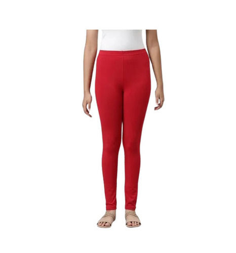 Daily Wear Skin-Friendly Slim Fit Ankle Length Breathable Plain Cotton Churidar Leggings for Ladies