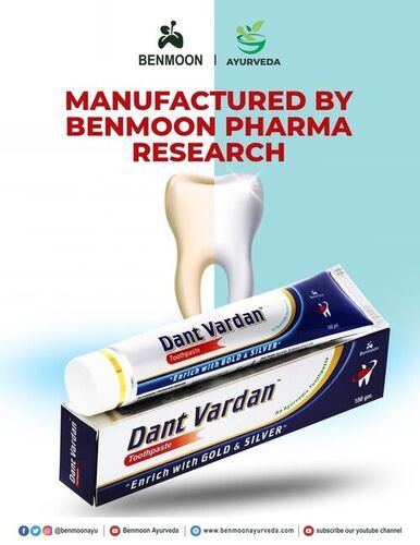 Benmoon Dant Vardan "Enrich with Gold & Silver" Toothpaste