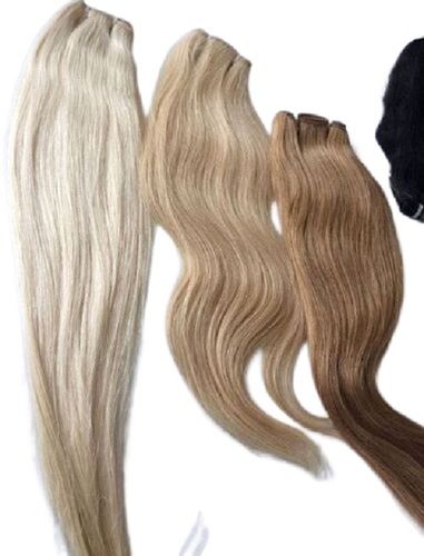 Natural Quality Single Donor Blonde Colour Weft Hair