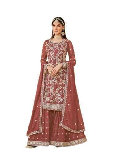 Ladies Party Wear Impeccable Finish Sharara Suit