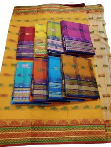 Premium Quality Multicolor Tant Saree