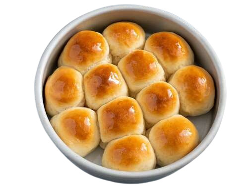 Bread Rolls - Fresh Quality, 100% Purity | Eggless, Sweet Flavor, Solid Form, Round Shape, Ideal for Snacks and Digestive Uses