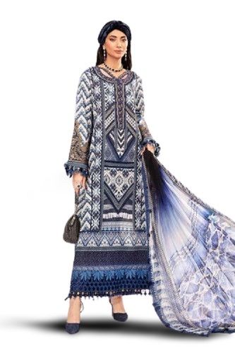 Maria B M Prints Embroidered Printed Ladies Suit with Dupatta