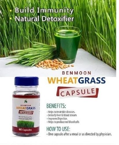 Ayurvedic Benmoon Wheat Grass Capsules 60 Capsules Pack