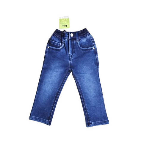 Kids Jeans - Denim Regular Fit Blue Color | Anti Wrinkle Breathable Quick Dry Machine Washable Zipper Fly Button Closure Perfect for Casual Wear