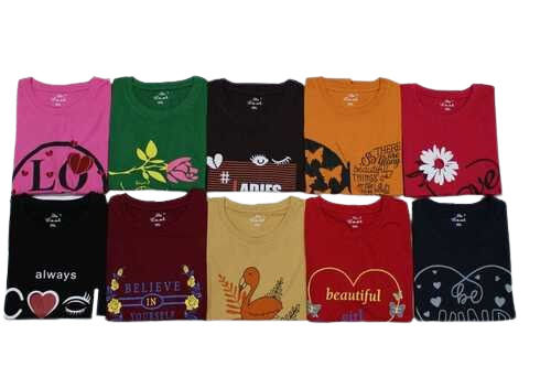 Good Looking Multicolor Ladies T Shirts