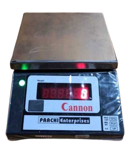 Weighing Scale - 3/3 kg Capacity, Digital Monitor, Durable Steel Design | Fine Finish, 1 Year Warranty, Electric Power Supply