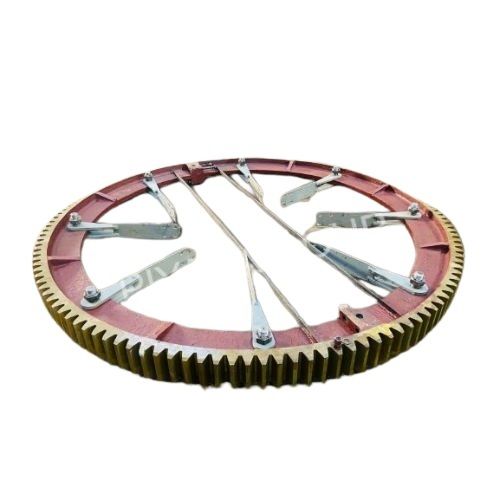 100 TPD Rotary Kiln Girth Gear with 132 Teeth OD 3350mm Module 25