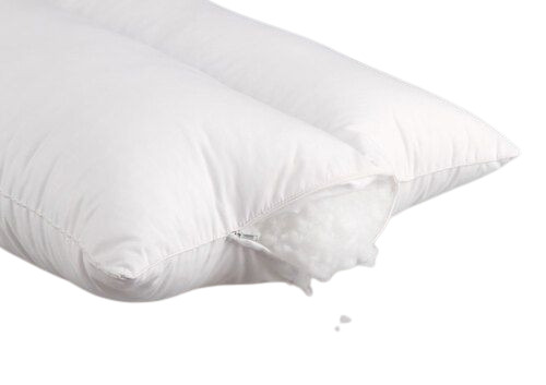 Fiber Pillows - Very Good Quality Lightweight and Breathable Customized Size Plain White Knitted Twill Cover Polyester Filling