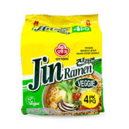 Jin Ramen Instant Noodles Veggie Flavor Pack Of 4