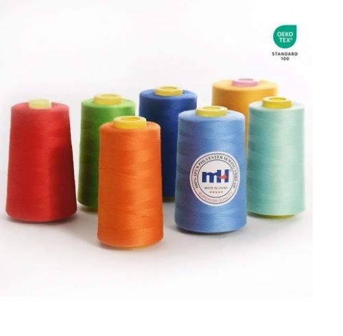 100% Polyester Plain Dyed Sewing Thread for Garment Making