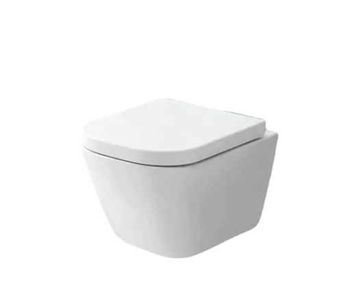 Wall Mounted Crack And Scratch Proof Plain Ceramic Bathroom Wall Hung Toilet